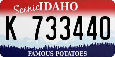 ID license plate K733440