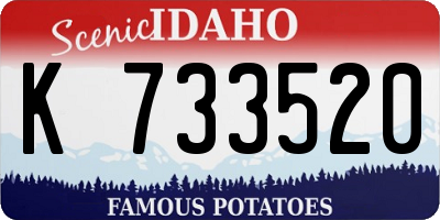 ID license plate K733520