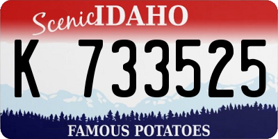 ID license plate K733525