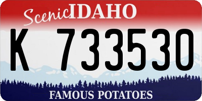 ID license plate K733530