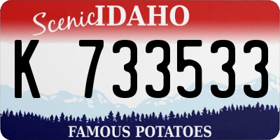 ID license plate K733533