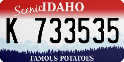 ID license plate K733535