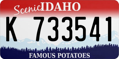 ID license plate K733541