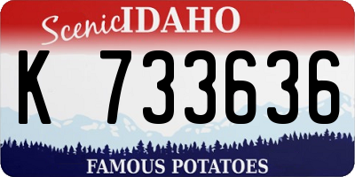 ID license plate K733636