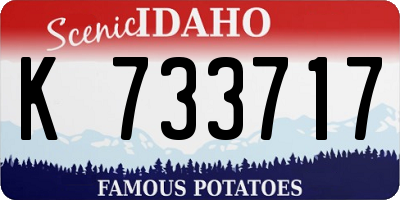 ID license plate K733717