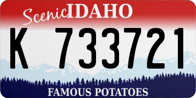 ID license plate K733721
