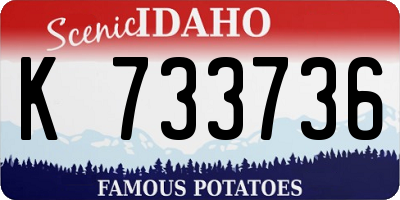 ID license plate K733736
