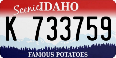 ID license plate K733759