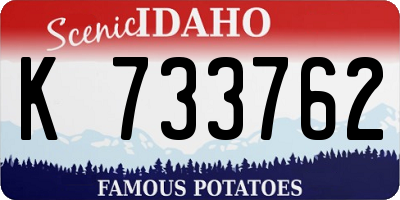 ID license plate K733762