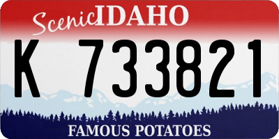 ID license plate K733821