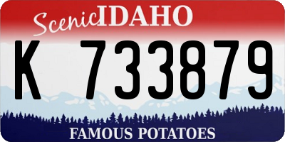 ID license plate K733879