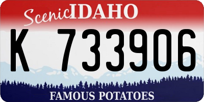 ID license plate K733906