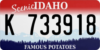 ID license plate K733918