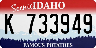 ID license plate K733949