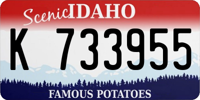 ID license plate K733955