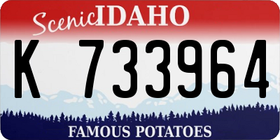 ID license plate K733964