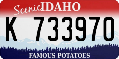 ID license plate K733970