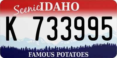 ID license plate K733995