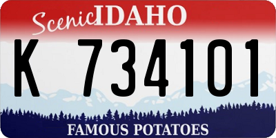 ID license plate K734101