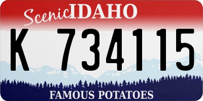ID license plate K734115