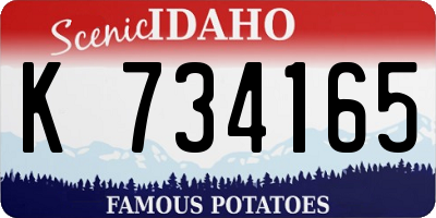ID license plate K734165