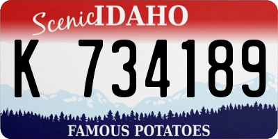 ID license plate K734189