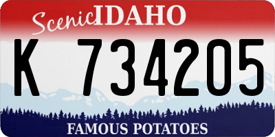 ID license plate K734205