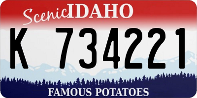 ID license plate K734221