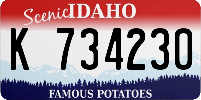 ID license plate K734230