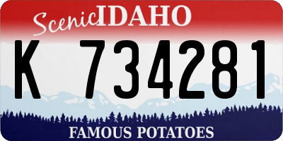 ID license plate K734281