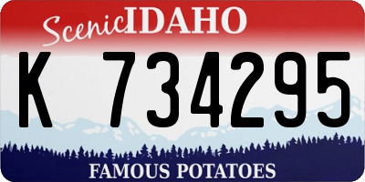 ID license plate K734295