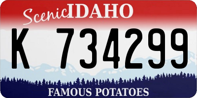 ID license plate K734299