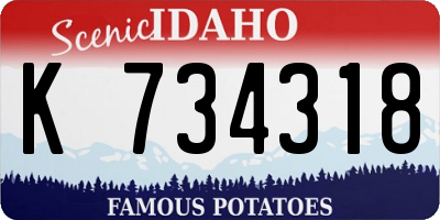 ID license plate K734318