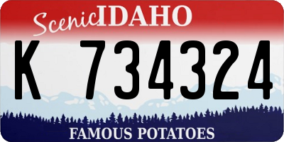 ID license plate K734324