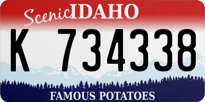 ID license plate K734338