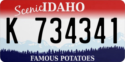 ID license plate K734341