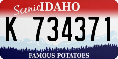 ID license plate K734371
