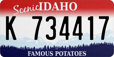 ID license plate K734417