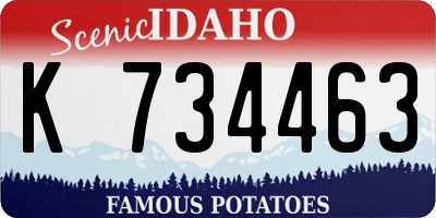 ID license plate K734463