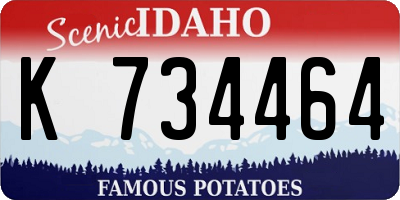 ID license plate K734464