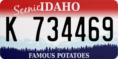 ID license plate K734469