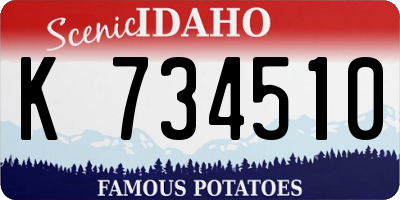 ID license plate K734510