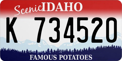 ID license plate K734520