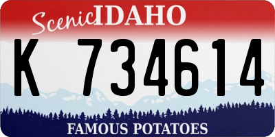 ID license plate K734614