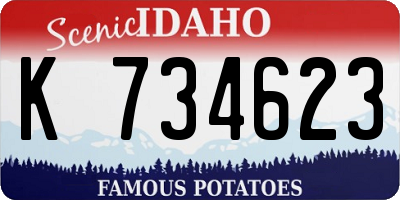 ID license plate K734623