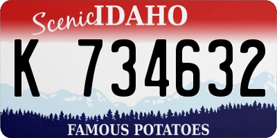 ID license plate K734632