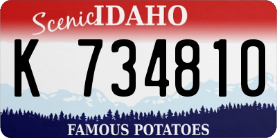 ID license plate K734810