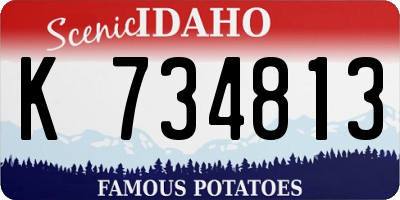 ID license plate K734813
