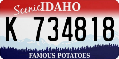 ID license plate K734818