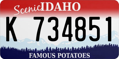ID license plate K734851